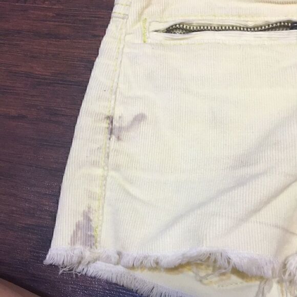 FREE PEOPLE corduroy cut off short shorts size 24 EUC - Picture 5 of 6